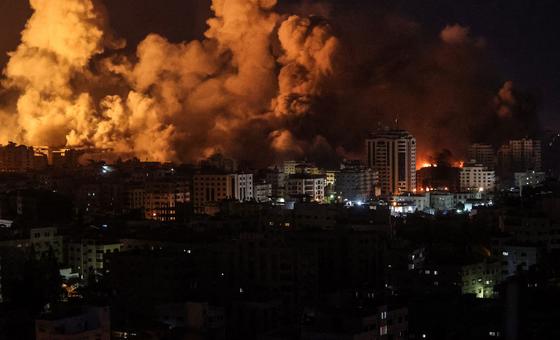 Air strikes on Gaza are continuing. (file)