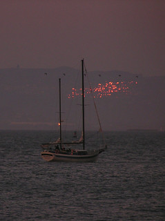 Bay at sunset