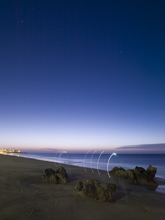 lights on the beach