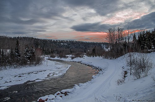 Scène hiver au Saguenay