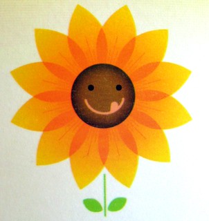 happy, slurpy sunflower