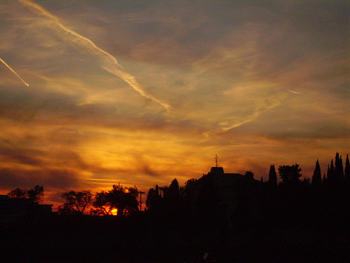 Tramonto sul cimitero di Lecce