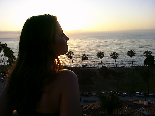 My dressup surprise was champagne and sunset dinner at The Skyroom  in La Jolla!