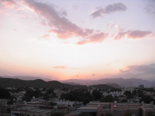 sunset in Fujairah