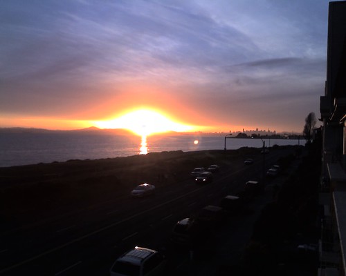 Blazing Sunset over San Francisco