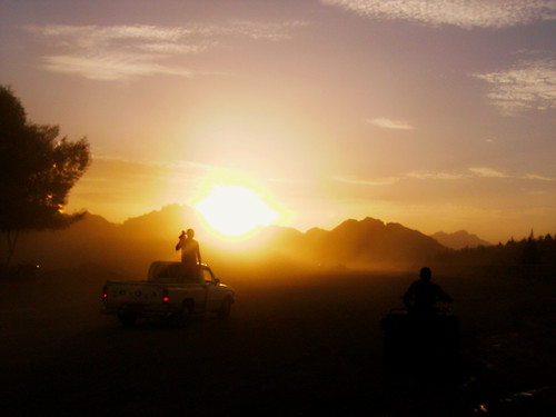 Quad Biking through Gobi Desert