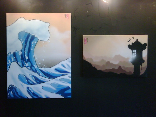 japanese inspired/stolen ideas for new run of canvases.