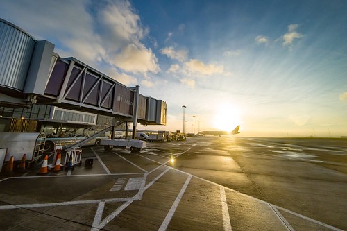 Sunrise at Leeds/Bradford Airport