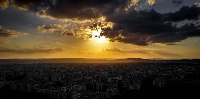 Sunset over Paris