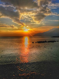 Sunset (Salerno : la costiera amalfitana dal Lungomare Tafuri)