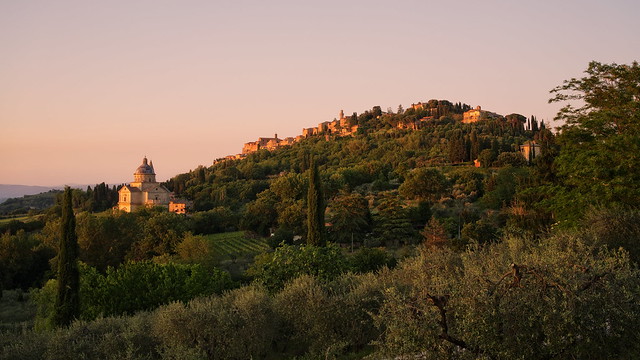 Montepulciano at Sunset