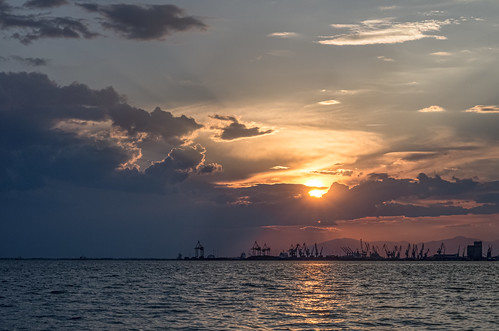 Sunset over Dancing Cranes