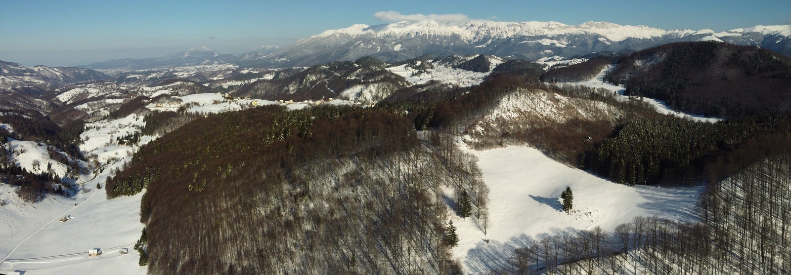 Carpathians - Winter landscape panorama