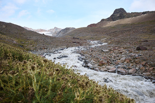 From Vent to Vernagt Hütte (2755m), a view of the Grosser Vernagtferner (3.109m)