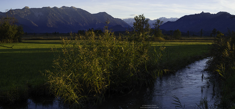 Sunset light at Ramsach, Murnauer Moos