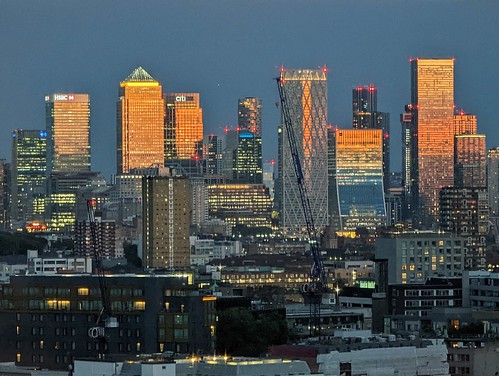 Sunset on Canary Wharf