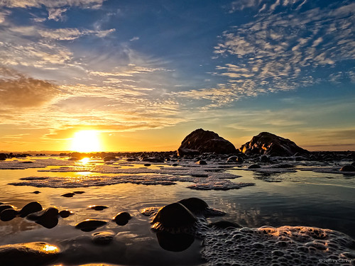 Sunset at Ruby Beach