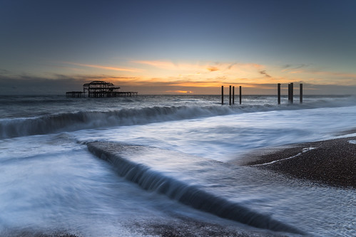 Brighton West Pier at Sunset