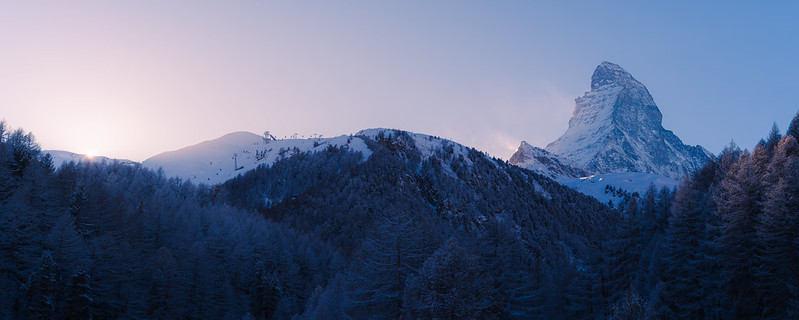 Last light on a frosty day