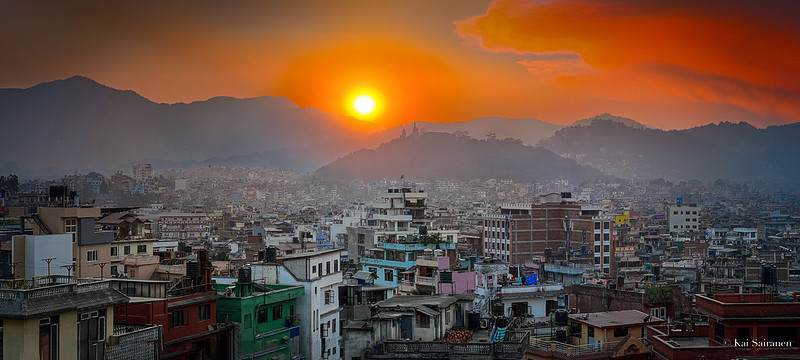 Sunset in Kathmandu