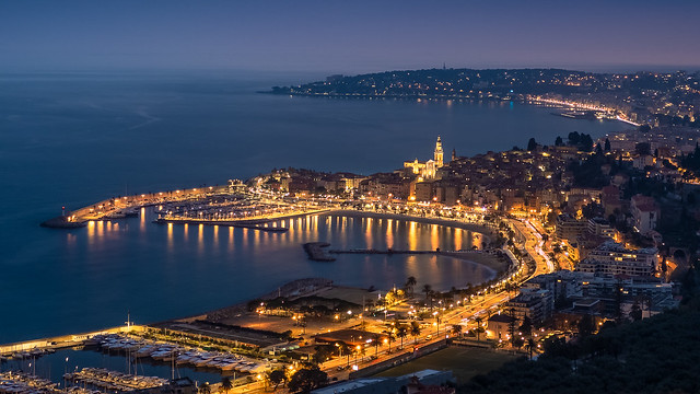 French Riviera at Blue Hour [EXPLORED]