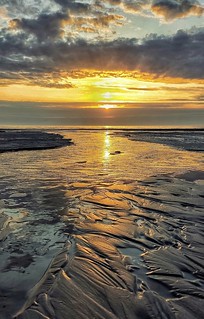 Sonnenuntergang am Vejers Strand/DK