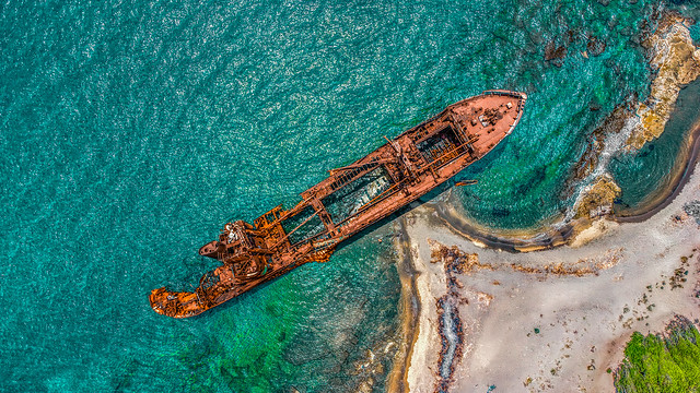 Shipwreck Dimitrios Aerial