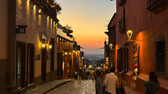 Sunset on a Narrow Street