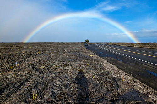 Chasing Rainbow on the Chain of Craters Road