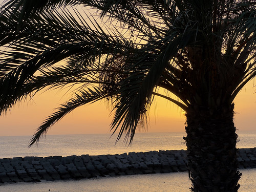 Sunset over Atlantic Ocean