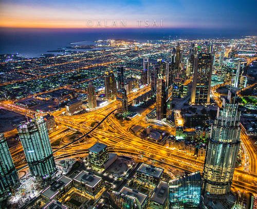 Dubai night view