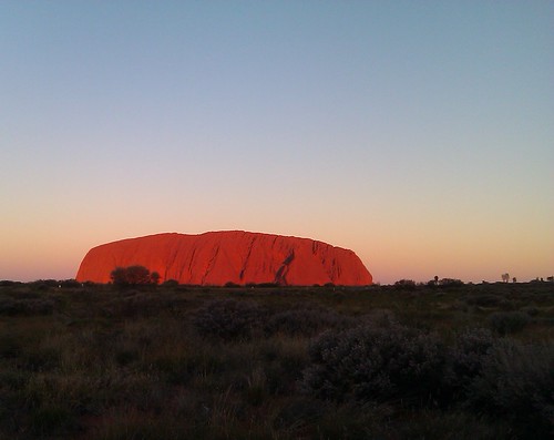 Sunset in Uluru