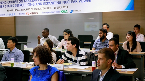The nuclear field relies heavily on competent, specialized, highly trained and motivated managers and personnel for its safety, sustainability and high levels of performance. The IAEA helps Member States develop the required human resources to support operating, new and expanding nuclear power programmes, and organizes numerous capacity building and training events each year.
<br><br>
(Photo: K.S. Kang/IAEA)